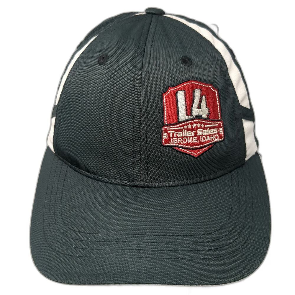 Sport-Tek Baseball Cap Black White One Size Strapback L4 Trailer Sales Idaho Hat